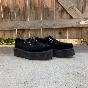Black Suede Viva Mondo Creepers T.U.K. Women’s 8